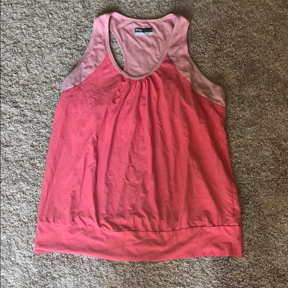 EUC Lija women’s large peach/coral workout tank